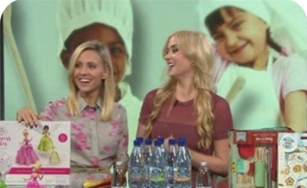Jenna presenting a Cooking with Kids segment on KTLA